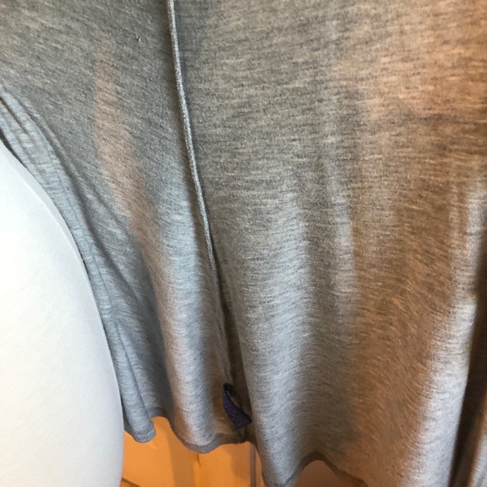 Gray Ruffle Cardigan Sweater - Picture 5 of 9
